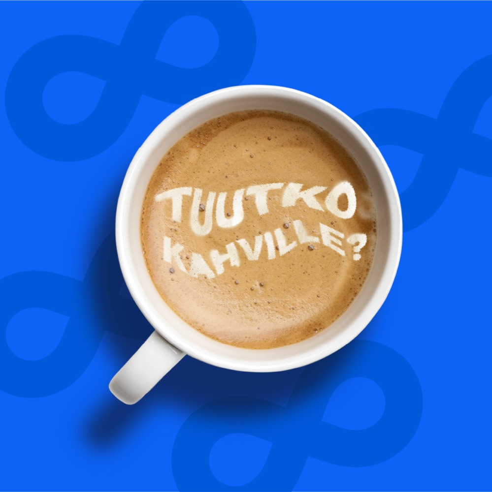 Kaksi JxL-tiimin jäsentä, mustavalkoinen